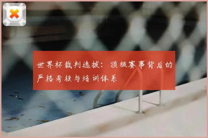 世界杯裁判选拔:顶级赛事背后的严格考核与培训体系